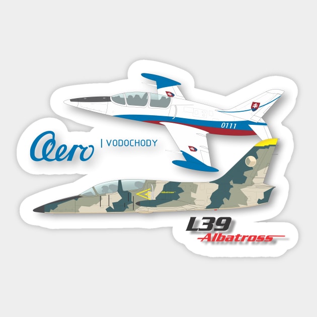 Aero Vodochody L39 Sticker by GregThompson